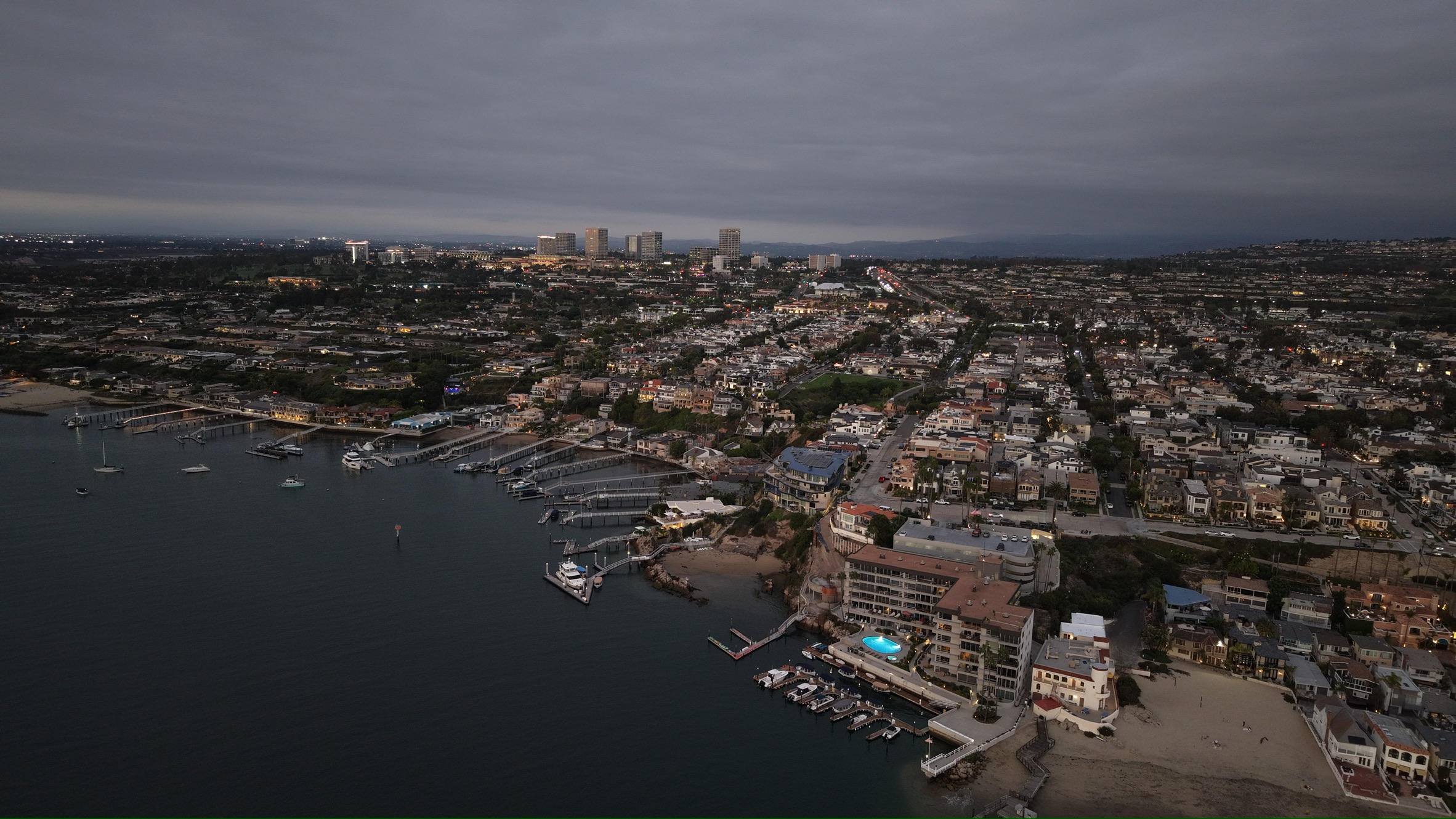 Commercial real estate or construction progress aerial view